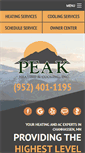 Mobile Screenshot of peakheatingandcooling.com